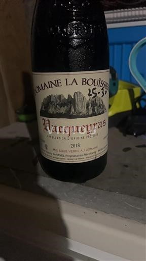 Valle del Rodano Vacqueyras Domaine la Bouïssiere 2018