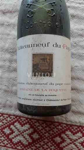 Rhônen laakso Châteauneuf-du-Pape Domaine de La Roquette 1982