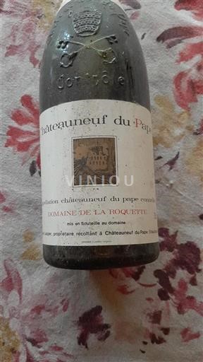 Údolí Rhôny Châteauneuf-du-Pape Domaine de La Roquette 1982