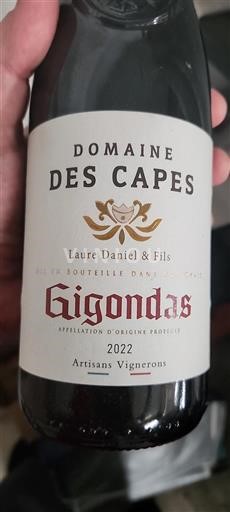 Valle del Rodano Gigondas Domaine des Capes 2022