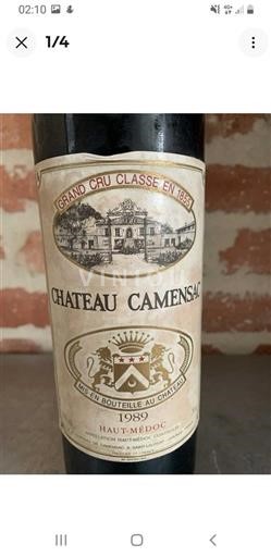 Bordeaux Haut-Médoc Château Camensac 1989