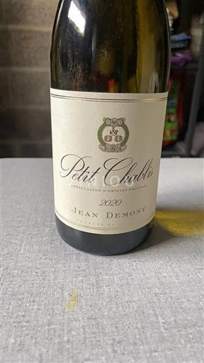 Burgund Petit-Chablis Jean Demont 2020