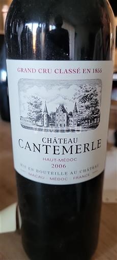 Bordeaux Haut-Médoc Château Cantemerle 2006