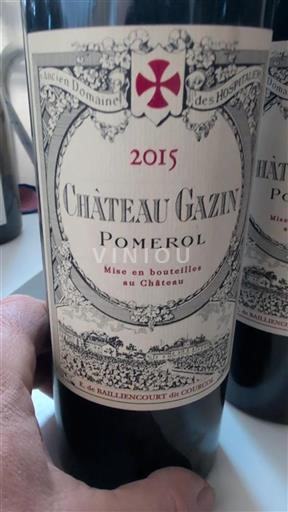 Bordeaux Pomerol Château Gazin 2015