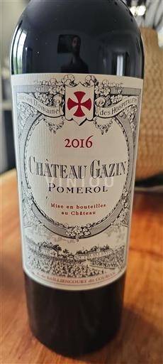Bordeaux Pomerol Château Gazin 2016