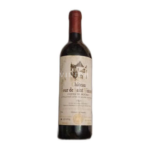 Bordeaux Côtes-de-Bourg Château Tour de Saint Vincent 1986
