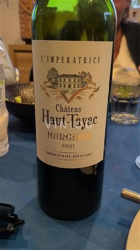 Bordeaux Margaux Château Haut-Tayac L'Imperatrice 2021