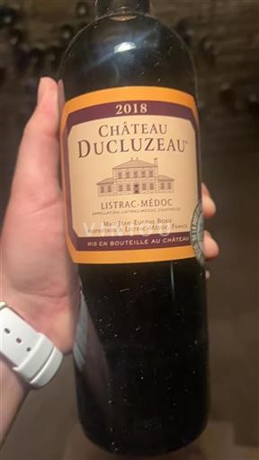 Bordeaux Listrac-Médoc Château Ducluzeau 2018