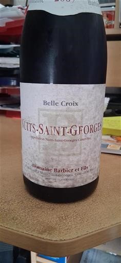 Bourgondië Nuits-saint-georges domaine barbier et fils Belle croix 2007