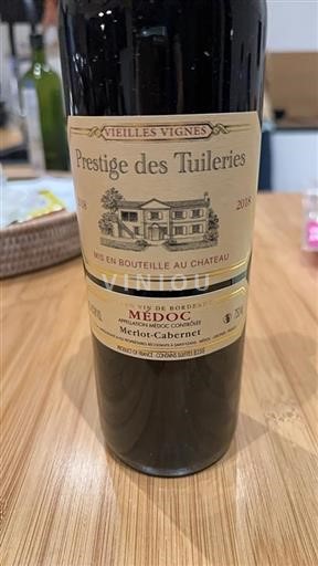 Bordeaux Médoc Prestige des Tuileries 2018