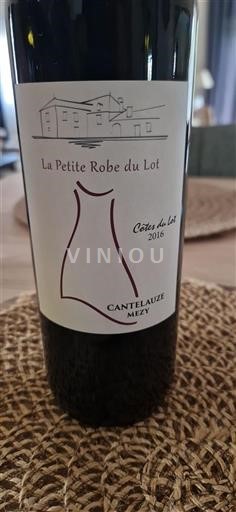 Sydvestfrankrig Côtes du Lot Cantelauze Mezy La Petite Robe du Lot 2016