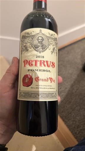 Bordeaux Pomerol Petrus 2018