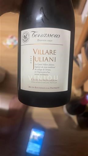 Rosellón Costas del Rosellón Terrassous Villare Juliani 2021