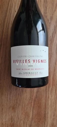 Valle della Loira Saint-Nicolas-De-Bourgueil Clos des Quarterons Vieilles Vignes 2020