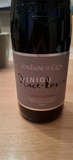 Valle del Rodano Vacqueyras Fontaine du Clos Pince-Lapin 2016