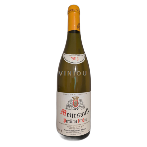 Vin Blanc sec Perrières 1er Cru 2016 France Bourgogne Meursault