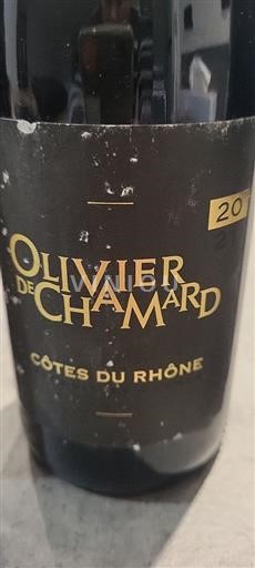 Valle del Ródano Côtes del Ródano Olivier de Chamard 2021