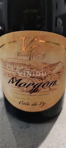 Beaujolais Morgon Vincent Geoffroy Côte de Py Niet-geïntegreerd