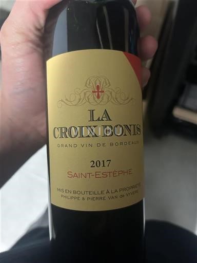 Burdeos Saint-Estèphe La Croix Bonis 2017