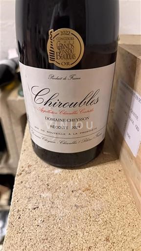 Beaujolais Chiroubles Domaine CHEYSSON 2021