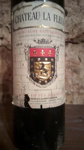 Bordeaux Montagne-saint-émilion Château La Fleur 2015