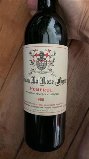Bordéus Pomerol Château La Rose Figeac 1989