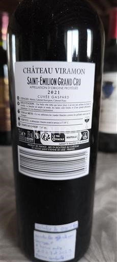 Bordeaux Saint-Émilion Grand Cru Château Viramon Gaspard 2021