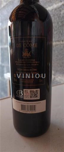 Bordeaux Saint-Estèphe Chateau de Côme 2017