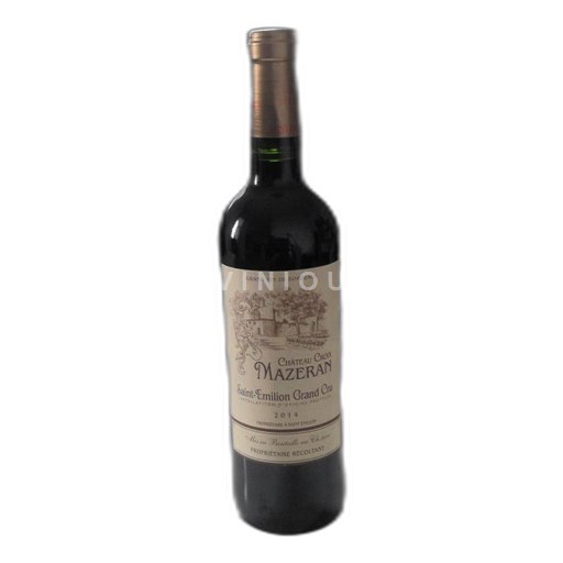 Bordeaux Saint-Émilion Grand Cru Château Croix Mazeran 2014