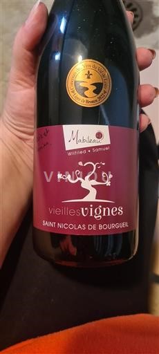 Loiredalen Saint-Nicolas-De-Bourgueil Mabileau Vieilles Vignes Icke årgångsbetecknad