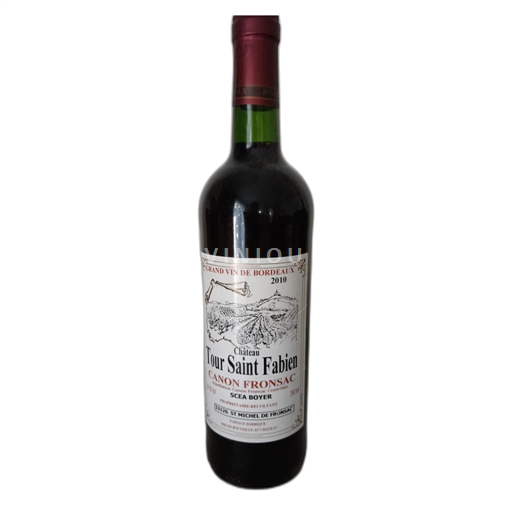 Bordeaux Ni doloceno Château Tour Saint Fabien 2010