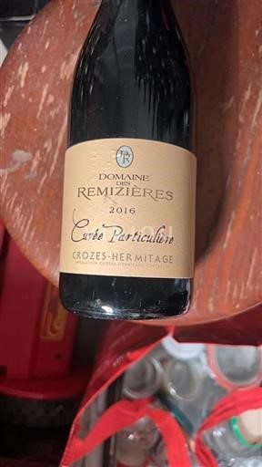 Rhône Valley Crozes-Hermitage Domaine des Remizières Particulière 2016