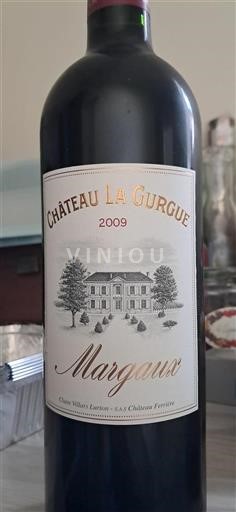 Bordeaux Margaux Cru Bourgeois Château La Gurgue 2009