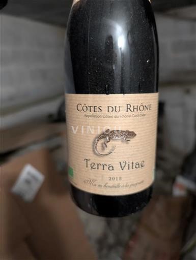 Rhônen laakso Côtes-du-rhône Terra Vitae 2018