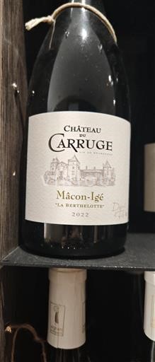 Borgonha Mâcon e mâcon-villages Château du Carruge La Berthelotte 2022