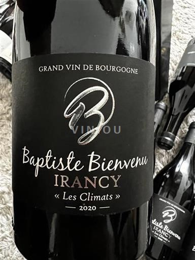 Borgogna Irancy Baptiste Bienvenu Les Climats 2020