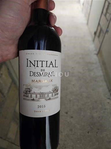 Bordeaux Margaux Desmirail Initial 2015