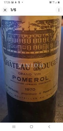 Bordeaux Pomerol Château Rouget 1970