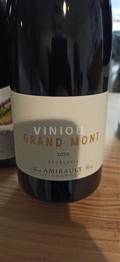Vallée de la Loire Bourgueil Amirault Grand mont 2020