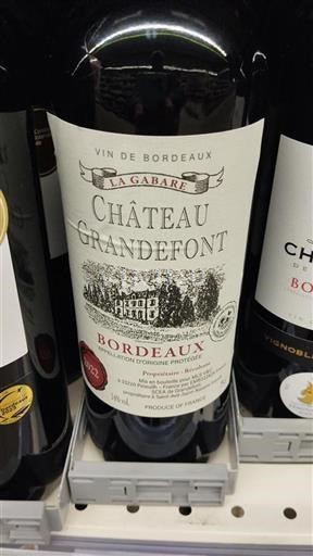 Bordeaux Château Grandefont La Gabare 2022