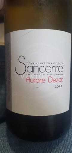 Valle del Loira Sancerre Domaine des Chasseignes Aurore Dezat 2021