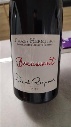 Údolí Rhôny Crozes-Hermitage David Reynaud Beaumont 2017