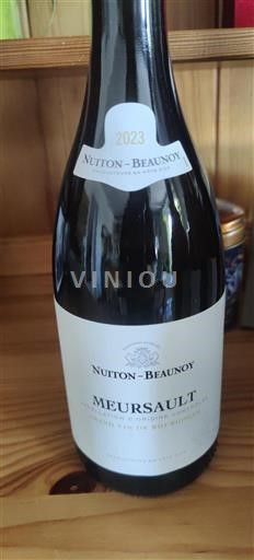 Burgundy Meursault Nuiton-Beaunoy 2023