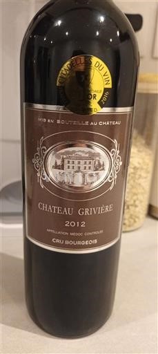 Bordeaux Médoc Château Grivière 2012