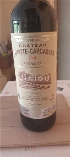 Bordeaux Saint-Estèphe Château Laffitte-Carcasset 2006