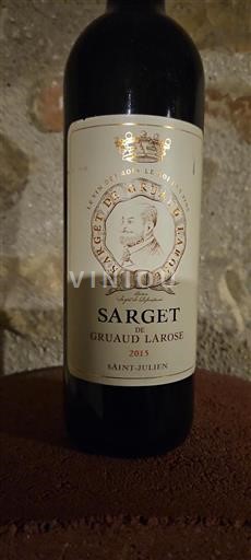 Bordéus Saint-Julien Gruaud Larose Sarget de Gruaud Larose 2015