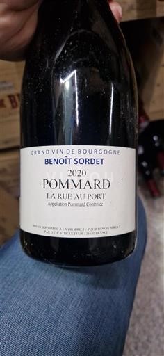 Borgogna Pommard Benoît Sordet La Rue Au Port 2020