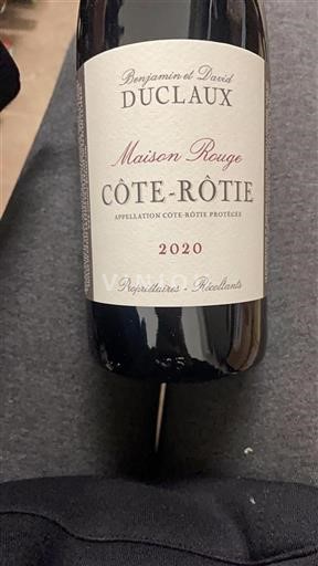 Valle del Ródano Côte-rôtie Duclaux Maison Rouge 2020