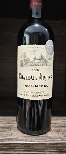 Bordeaux Haut-Médoc Chateau d'Arcins 2018