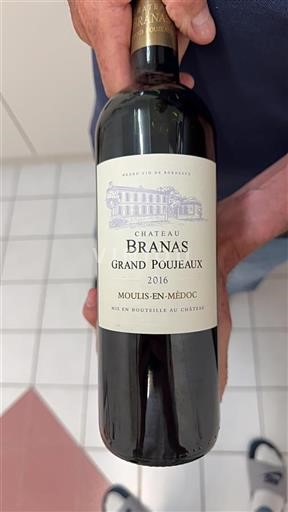 Bordeaux Moulis-en-Médoc Château Branas Grand Poujeaux 2016